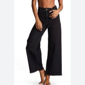 BILLABONG free fall wide leg jeans SZ 25 black wash
